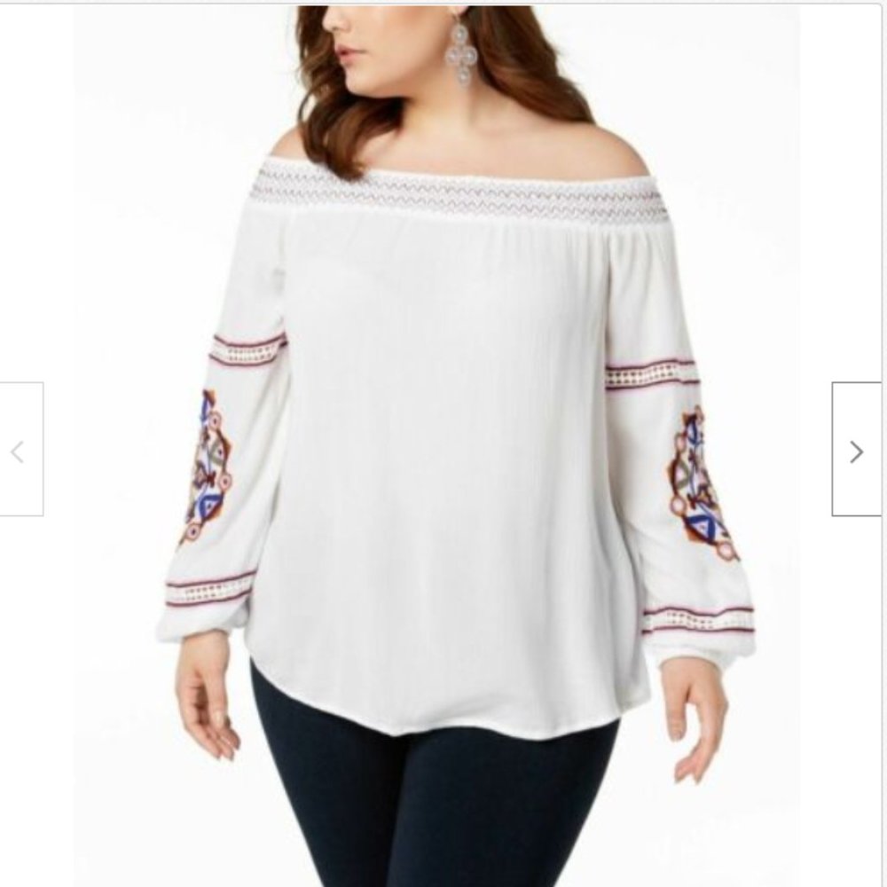 INC International Concepts Off-The Shoulder Top 2X